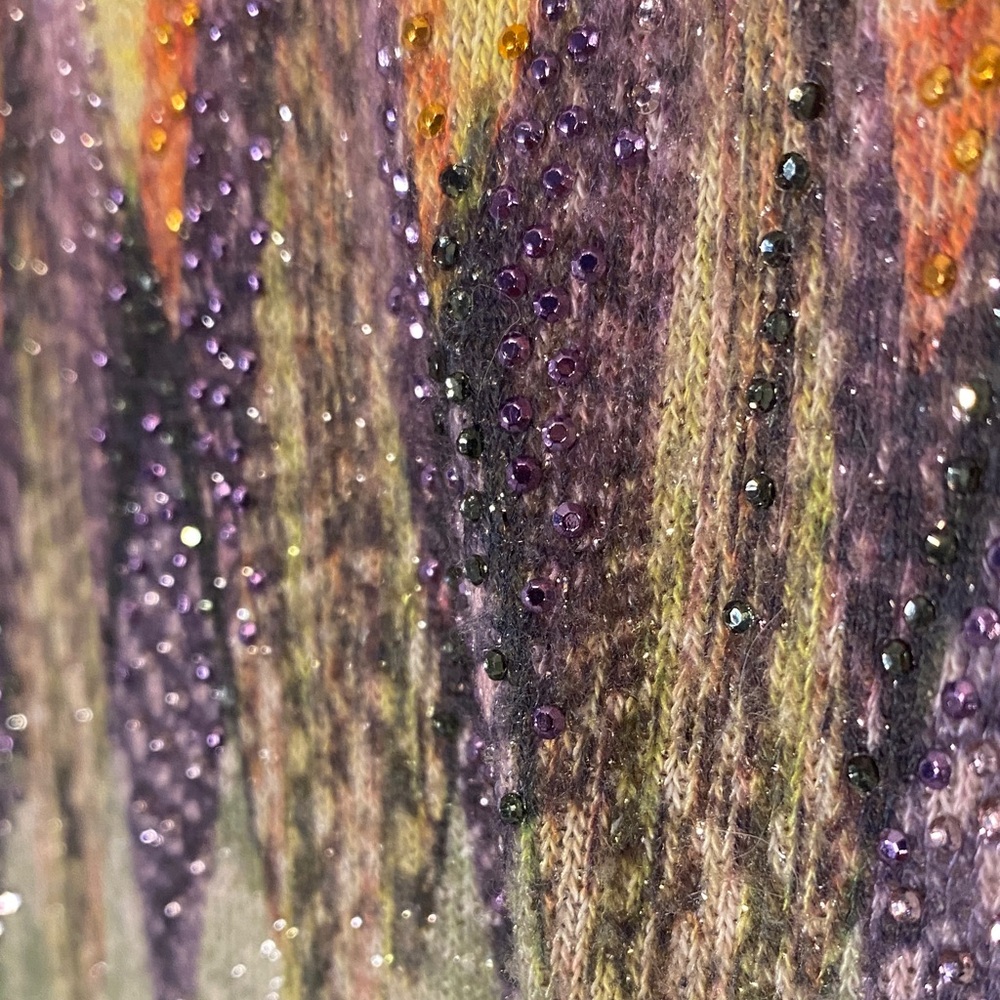 Chico's Multicolor Chevron Pattern Patterned Blou… - image 5